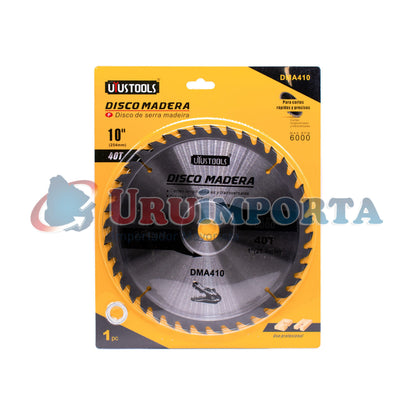 DISCO CORTE MADERA 10″ 40D UYUSTOOLS DMA410