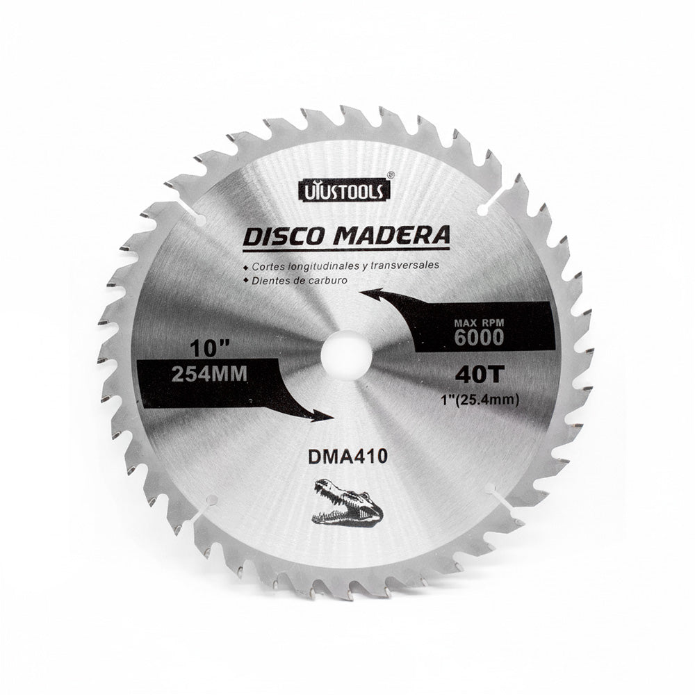 DISCO CORTE MADERA 10″ 40D UYUSTOOLS DMA410