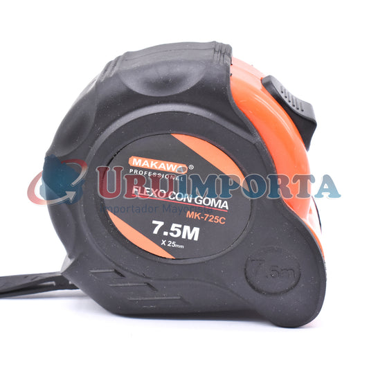 CINTA METRICA 7.5 M ANCHO 25MM MAKAWA MK-725C