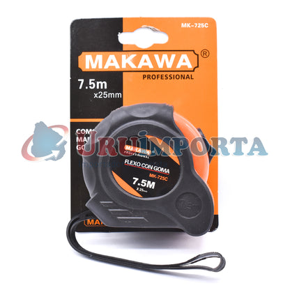 CINTA METRICA 7.5 M ANCHO 25MM MAKAWA MK-725C