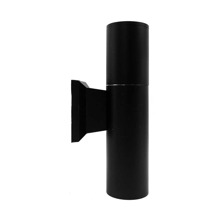 LUMINARIA EXT 2 LUCES 6.5CM DE DIAMET NEGRO LH2806