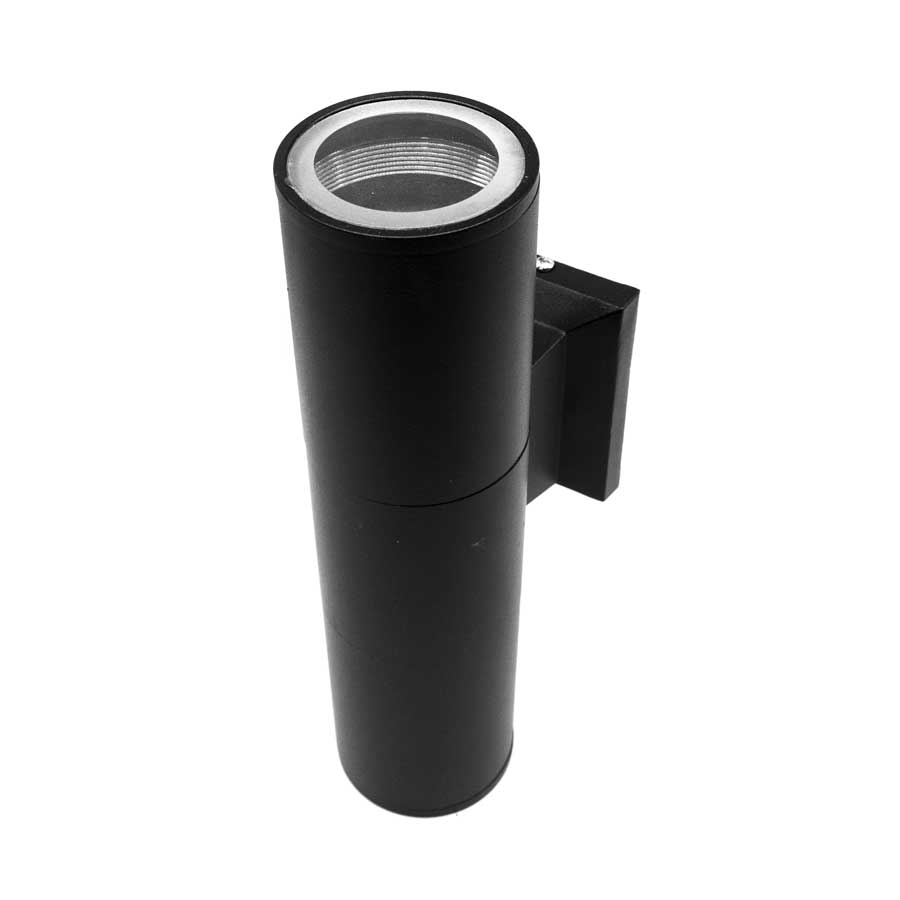 LUMINARIA EXT 2 LUCES 6.5CM DE DIAMET NEGRO LH2806