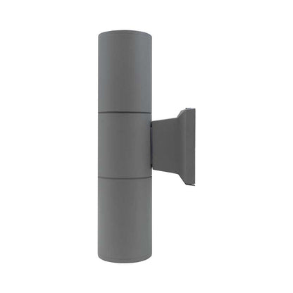 LUMINARIA EXT 2 LUCES 6.5CM DE DIAMET GRIS LH-2807