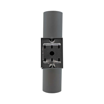 LUMINARIA EXT 2 LUCES 6.5CM DE DIAMET GRIS LH-2807