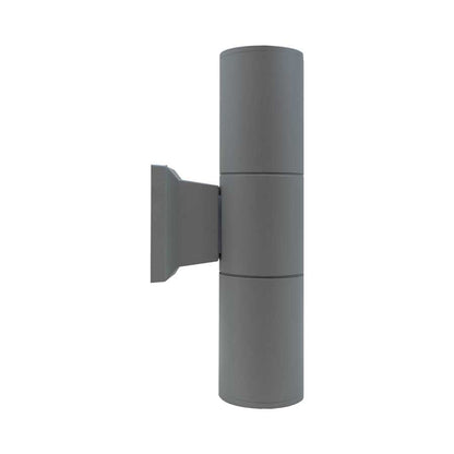 LUMINARIA EXT 2 LUCES 6.5CM DE DIAMET GRIS LH-2807
