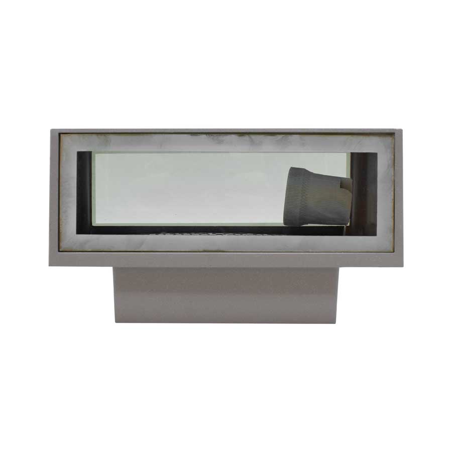 LUMINARIA RECTANGULAR GRIS 21.5X8.5CM LH-2805