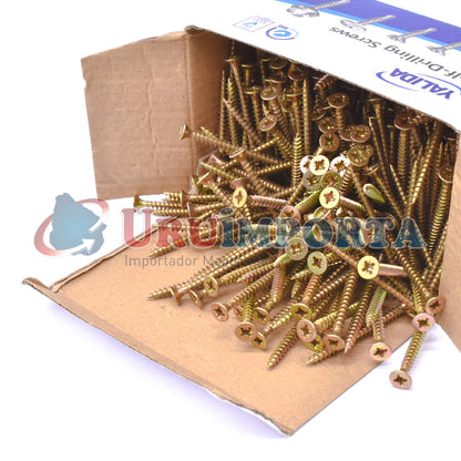 TORNILLO P/MADERA 4X50 400PZ AUTORROSCANTE LH-2834