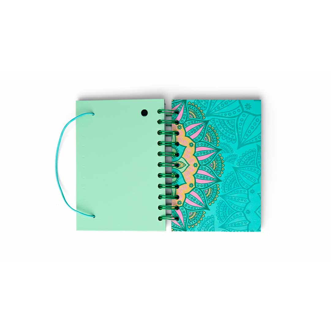 AGENDA CON ESPIRAL DISEÑO MANDALA VS-313S