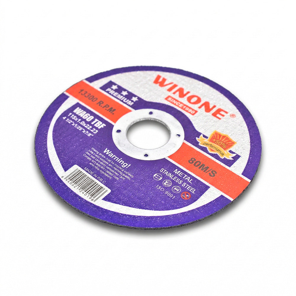 DISCO PREMIUM CORTE METAL 4 1/2” 1MM WINONE LH2862