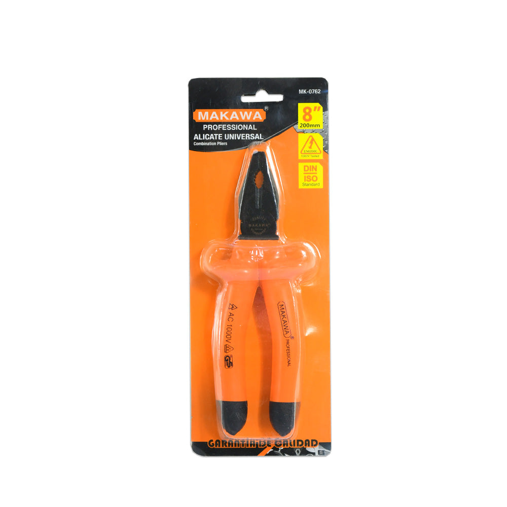 PINZA UNIVERSAL 8″ C/AISLA P/ELECTRICISTA MK-0762