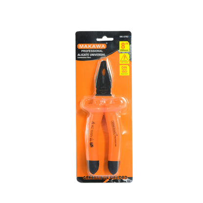 PINZA UNIVERSAL 8″ C/AISLA P/ELECTRICISTA MK-0762