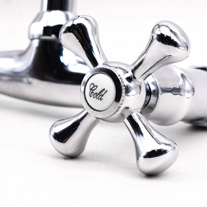 GRIFO DOBLE COMANDO 15CM T/CRUZ ITALOMIX LH-2782