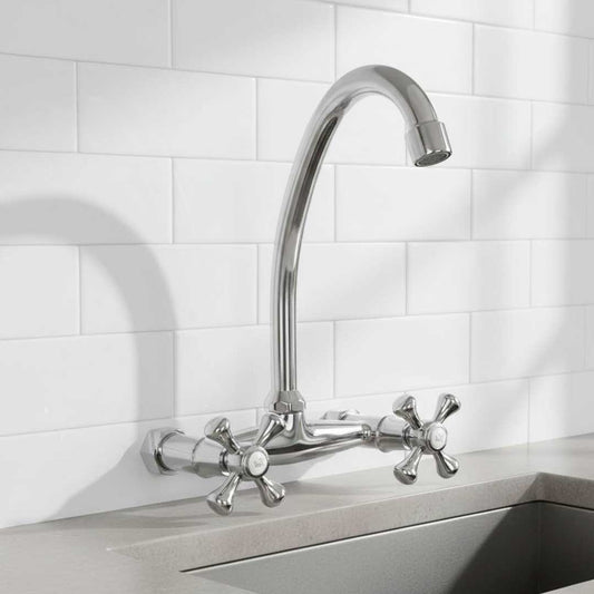GRIFO DOBLE COMANDO 15CM T/CRUZ ITALOMIX LH-2782