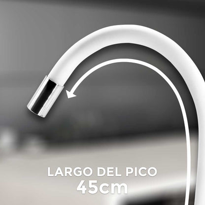 MONOCOMANDO 15CM PICO BLANCO ITALOMIX LH-2789