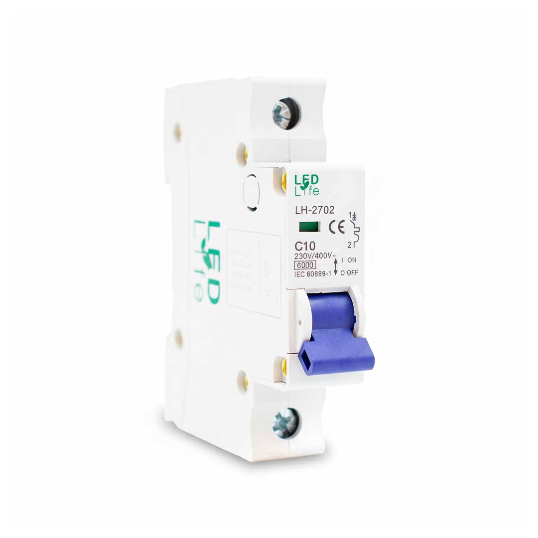 LLAVE TERMICA UNIPOLAR 10A LED LIFE LH-2702