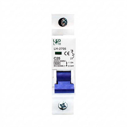 LLAVE TERMICA UNIPOLAR 25A LED LIFE LH-2705