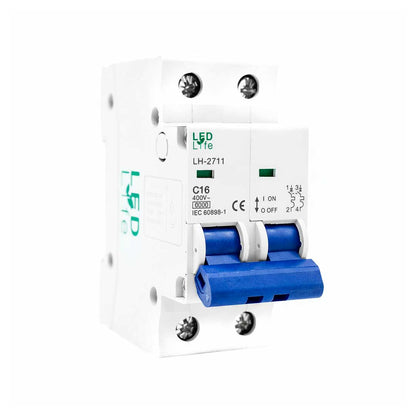 LLAVE TERMICA BIPOLAR 16A LED LIFE LH-2711