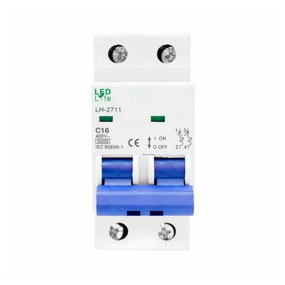 LLAVE TERMICA BIPOLAR 16A LED LIFE LH-2711