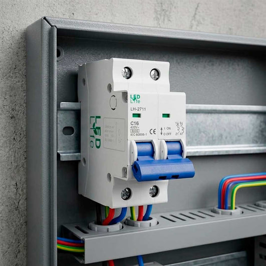 LLAVE TERMICA BIPOLAR 16A LED LIFE LH-2711