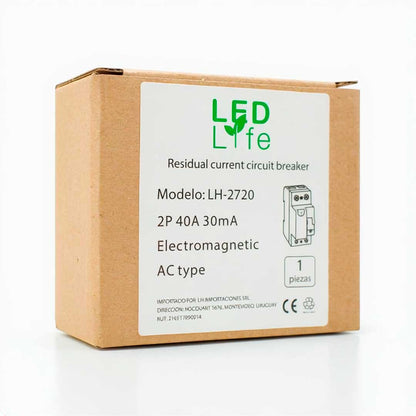 LLAVE DIFERENCIAL 40A LED LIFE LH-2720