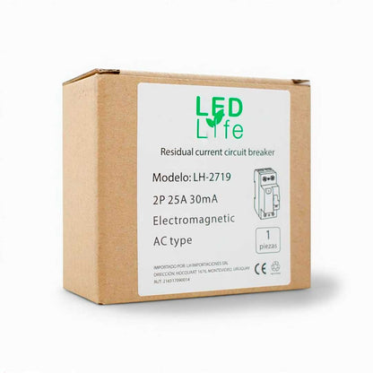 LLAVE DIFERENCIAL 25A LED LIFE LH-2719