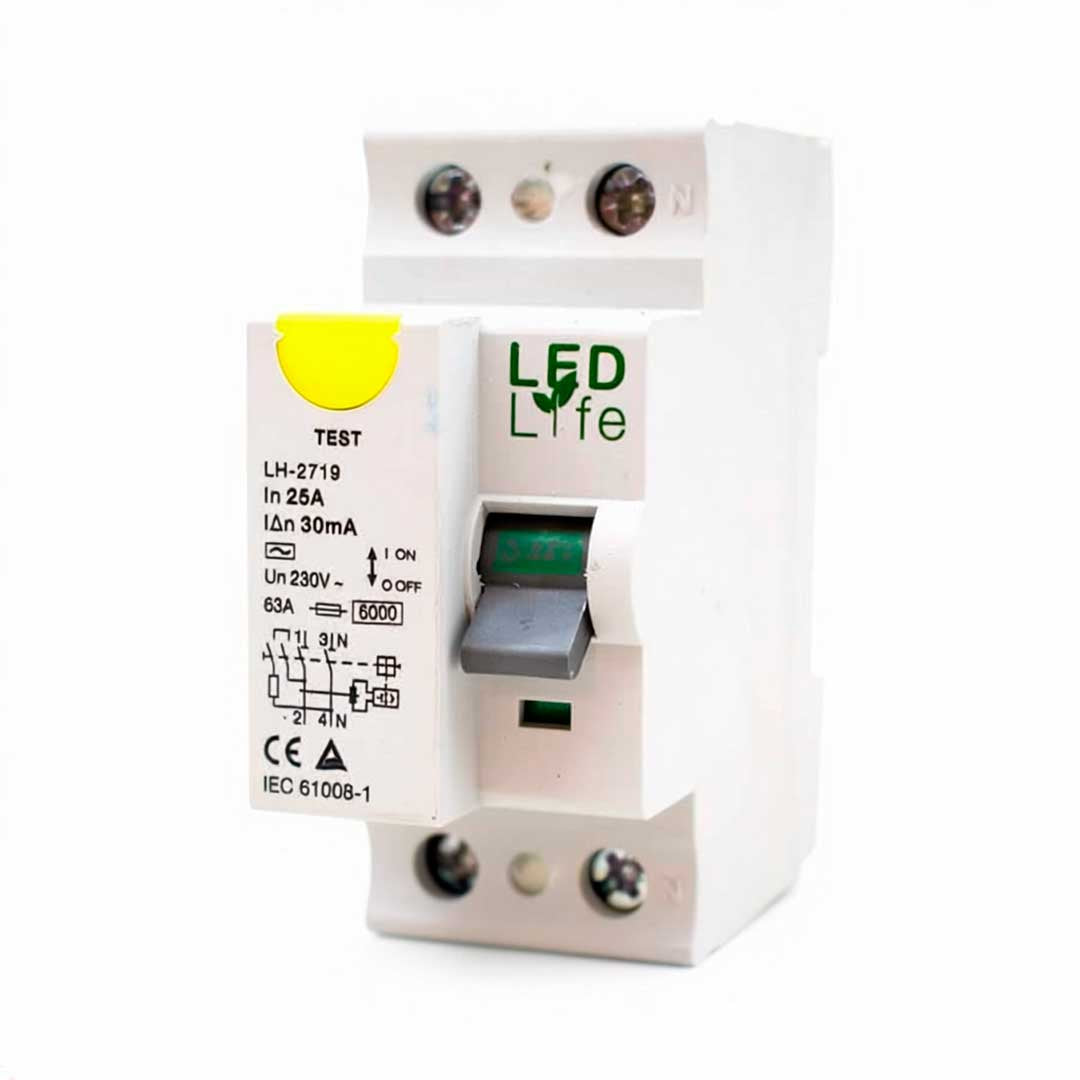 LLAVE DIFERENCIAL 25A LED LIFE LH-2719