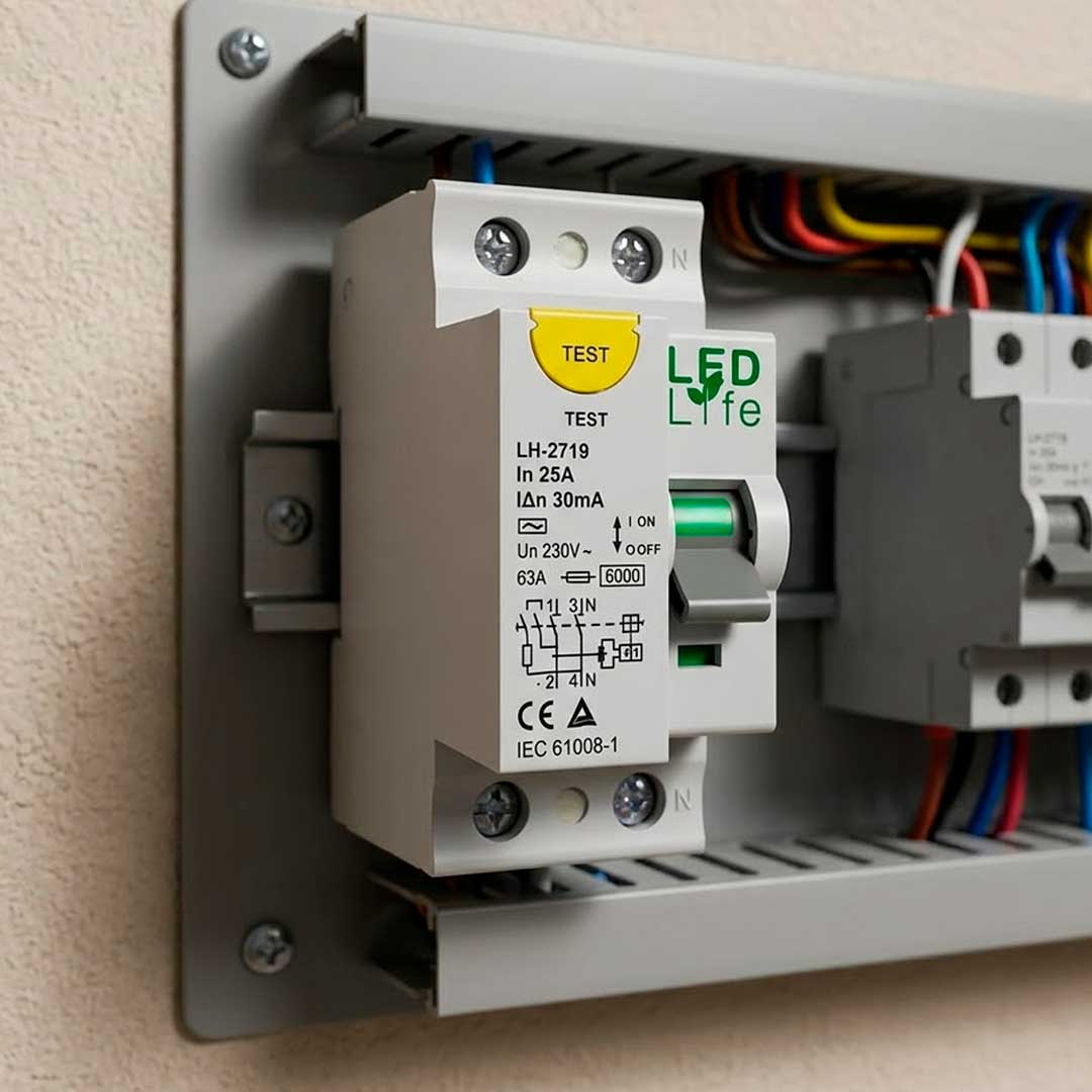 LLAVE DIFERENCIAL 25A LED LIFE LH-2719