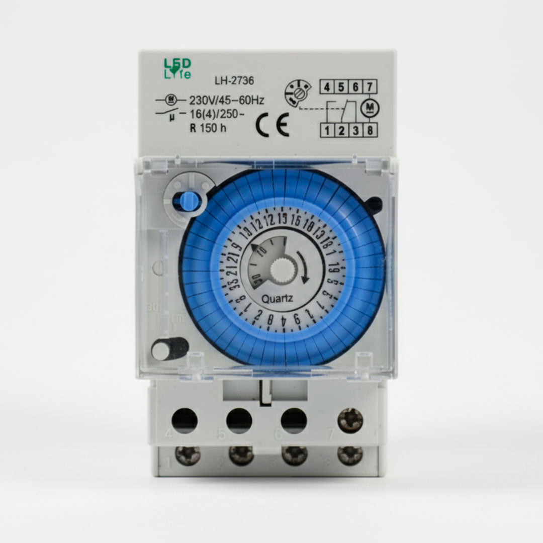 RELOJ TEMPORIZADOR MANUAL 16A LED LIFE LH-2736