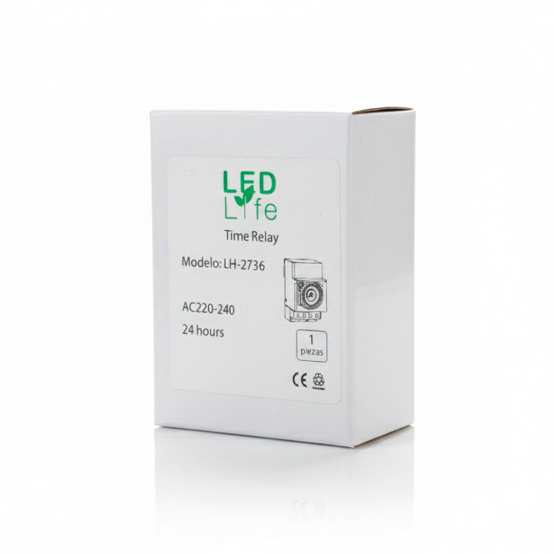 RELOJ TEMPORIZADOR MANUAL 16A LED LIFE LH-2736