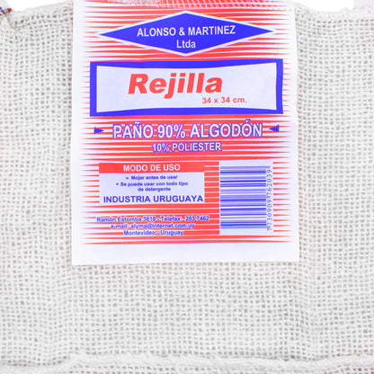 REJILLA 34X34CM PAÑO ALGODON COD 203