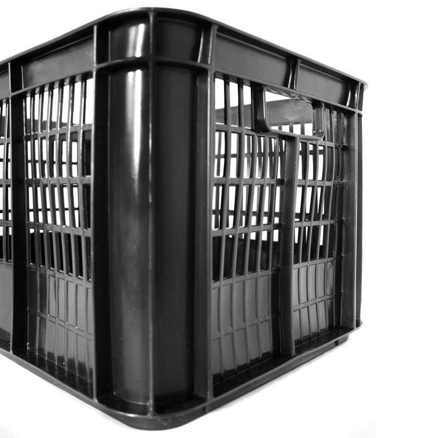 CANASTO NEGRO PLASTICO COSECHERO 50X33X28CM C-1030