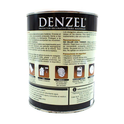 PROTECTOR 1L NOGAL PARA MADERA SATINADO DENZEL