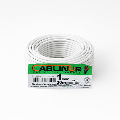 CABLE 1X1MM 30 METROS BLANCO CABLINUR FLCO1B30