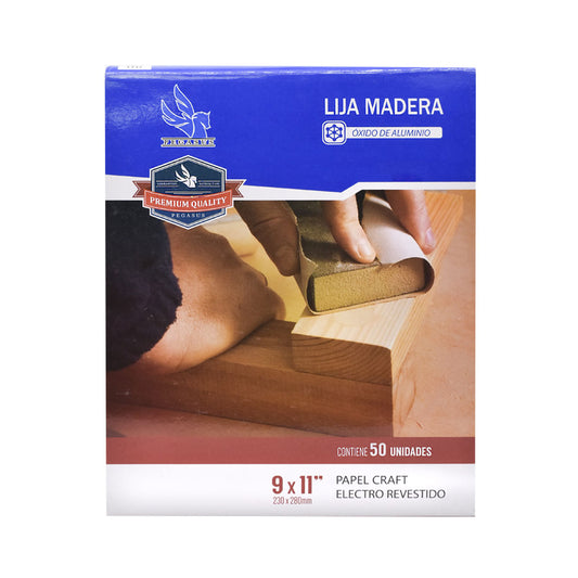 LIJA P/MADERA GRANO 120 50 HOJAS PEGASUS LIJ025