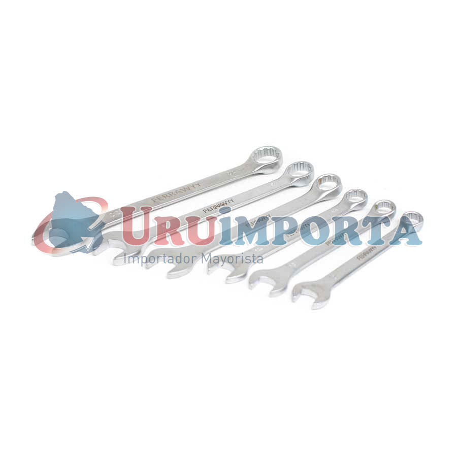 LLAVE COMBINADA 12PZ 6-22MM FERRAWYY YOS912