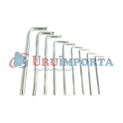 LLAVE TORX 9PZ T10-T50 MAKAWA MK-0353