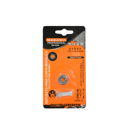 REPUESTO CORTA CERAMICA 16X6X3MM MAKAWA MK-0668