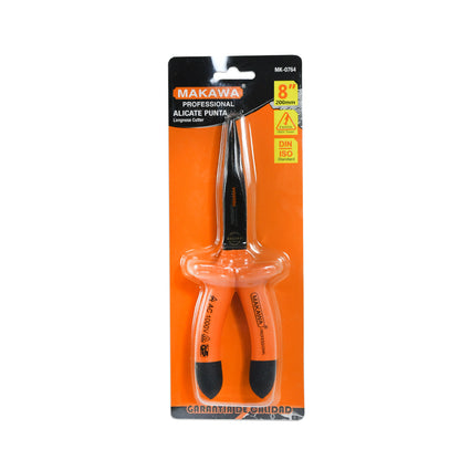 PINZA PUNTA 8″ C/AISLA P/ELECTRICISTA MK-0764