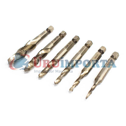 MECHAS Y MACHOS 6PZ METRICOS P/ATORILLADOR LH-3004