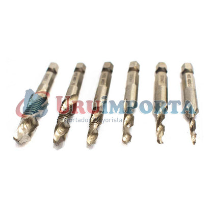 MECHAS Y MACHOS 6PZ METRICOS P/ATORILLADOR LH-3004