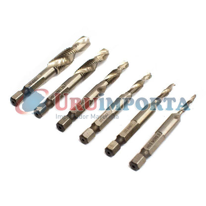 MECHAS Y MACHOS 6PZ METRICOS P/ATORILLADOR LH-3004