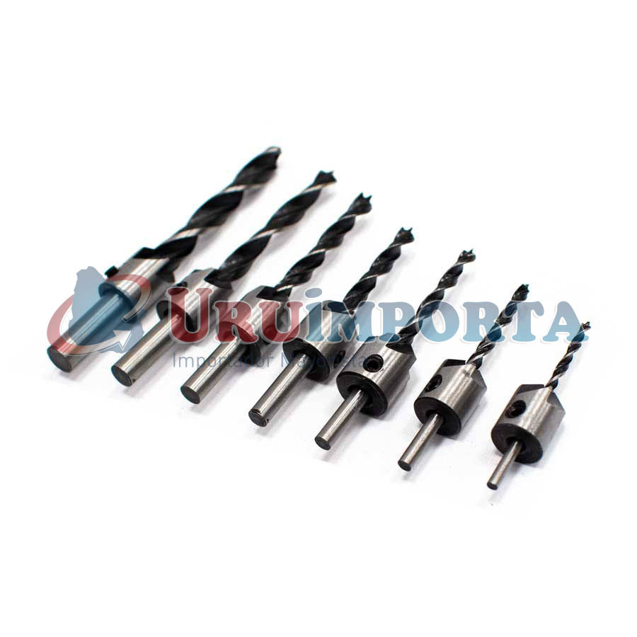 MECHA 7PZ AVELLANADORA CILINDRICA P/MADERA LH-3005
