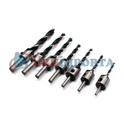 MECHA 7PZ AVELLANADORA CILINDRICA P/MADERA LH-3005