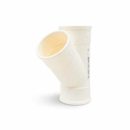 RAMAL 45 GRADOS 50MM BLANCO DE PVC KRONA K-627