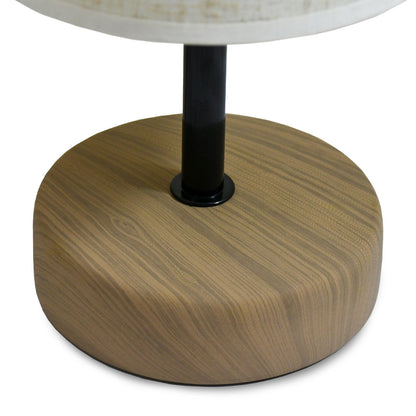 LAMPARA BEIGE DE MESA DECORADA LH-3916