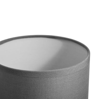 LAMPARA GRIS DE MESA DECORADA LH-3915
