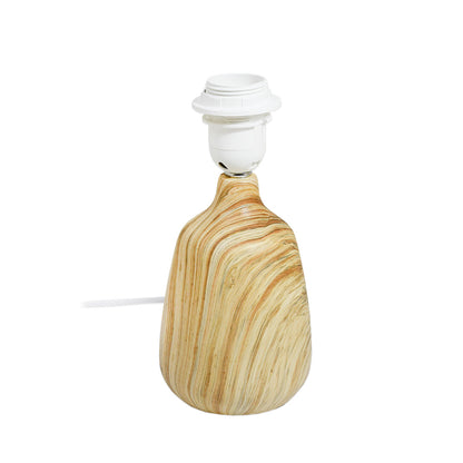LAMPARA BLANCA DE MESA DECORADA LH-3919