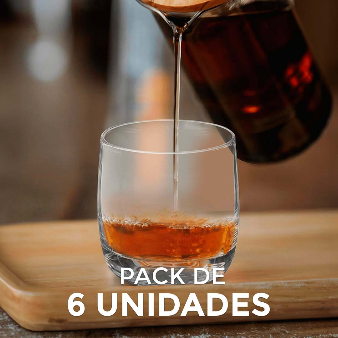 VASO AGUA DE VIDRIO 315ML X6 UNIDADES LH-3180