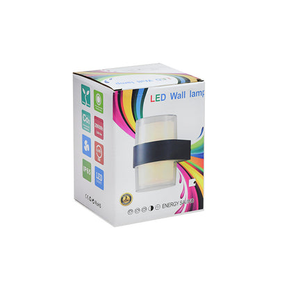 LUMINARIA 10W LUZ LED DOBLE REDONDO P/PARED LH3474