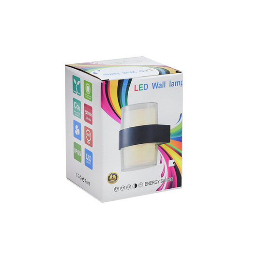 LUMINARIA 10W LUZ LED DOBLE REDONDO P/PARED LH3474
